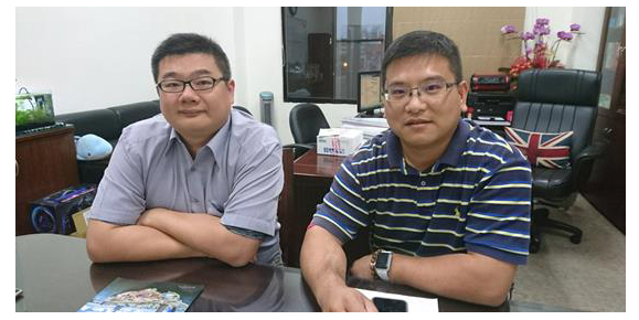 高雄科技大學海洋海洋休閒管理系副教授李孟璁(左)、尤若弘(右)
