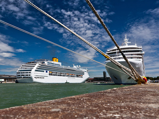 威尼斯港是地中海的主要郵輪母港
