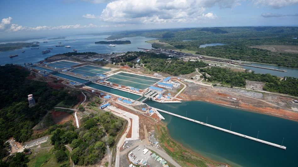 巴拿馬運河乾旱 管制通行船舶吃水深度 (圖片來源：wikipedia)